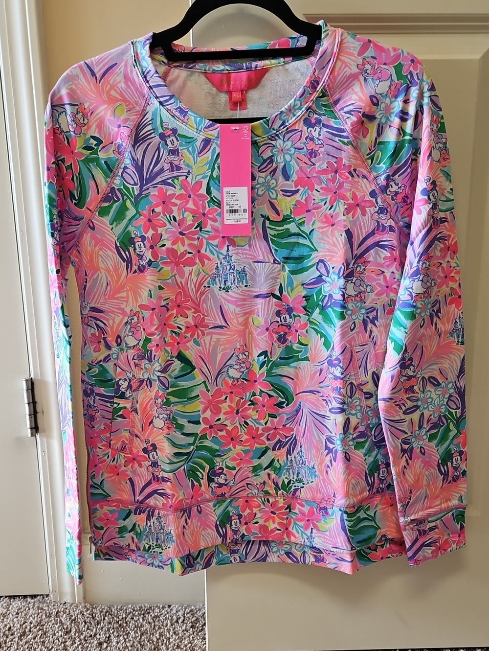 Lilly Pulitzer Disney Dreamin Multicolor Floral Pullover Sweatshirt